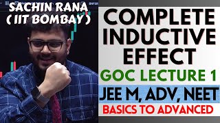 ✨Inductive Effect  GOC Class 11  Lecture 1 for JEE Main Advanced NEET 2024 [upl. by Margarethe]