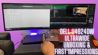 Unboxing Dells NEWEST 49quot Ultrawide Monitor  The Perfect Productivity Monitor [upl. by Aaberg791]