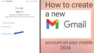 How To Create A New Gmail Account  Gmail Account Kaise Banaye [upl. by Slohcin]