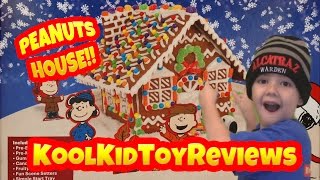 Peanuts Christmas Gingerbread House Kit How To  Bloopers  Jokes  McDonalds Happy Meal Toys [upl. by Greenleaf]