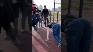 PLANCHE PUSH UPS🤣 reaction planche streetworkout calisthenics [upl. by Beka]