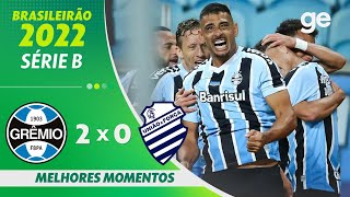 GRÊMIO 2 X 0 CSA  MELHORES MOMENTOS  33ª RODADA BRASILEIRÃO SÉRIE B 2022  geglobo [upl. by Orran716]