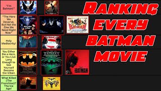 Every Batman Movie Ranked With The Batman  Batman Movie Tier List [upl. by Leval60]