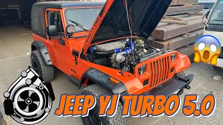 رانجلر تيربو 😱 الصوت خيال 🔥 jeep yj turbo 40 [upl. by Virendra]