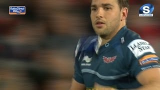 Olly Barkley opening Penalty  Ulster v Scarlets 14th March 2014 [upl. by Hort]