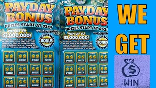 FLORIDA LOTTERY 2000000 PAYDAY BONUS SCRATCH OFF TICKETS 👍 WE GET A MONEY BAG 💰 🔥 🎄🎄 [upl. by Lomasi]