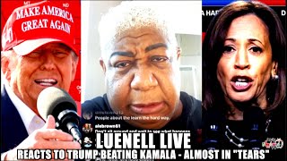 Luenell Reacts To Donald Trump Beating Kamala Harris  Almost Cries On Live trumpnews luenell [upl. by Langham653]