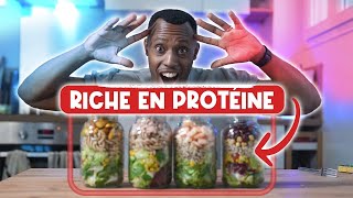 Salade en pot  Meal prep pour la semaine [upl. by Ahsimak]