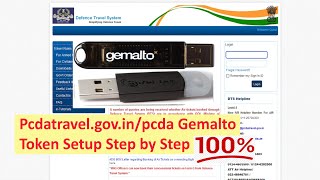 Defence Travel System Safenet amp Gemalto Token Setup Step by StepE Ticketing Train Ticket Part 2 [upl. by Stranger]