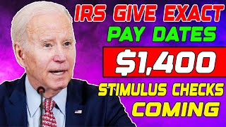 IRSs 2024 EXACT PAY DATES 1400 4TH STIMULUS CHECK LANDING IN BANKS  SOCIAL SECURITY SSI INCLUDED [upl. by Hump]