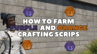 FFXIV Crafting Scrip Farming Best Ways to Farm Purple and Orange Crafting Scrips Dawn Trail 70 [upl. by Sou726]