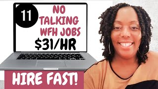 11 Non Phone Work from Home Jobs 2024 Earn 31hr [upl. by Jt]