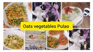 OatsAvoine weight loss and healthy vegetables Pulao delicious recipe by Shiba cooking [upl. by Igenia718]