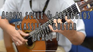 ABRSM Classical Guitar Scales and Arpeggios Grade 8 [upl. by Irap834]