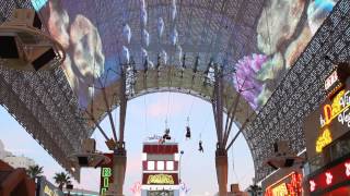 New SlotZilla Zip Line in Downtown Las Vegas [upl. by Odnaloy]