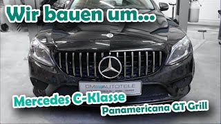 Montageanleitung  Panamericana GT Grill Umbau  Mercedes CKlasse W205  DM Autoteile [upl. by Zurek]