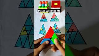 HOW TO SOLVE PYRAMINX CUBE🥶🥰 cube rubikscube shorts trending viral badshahofcube cubing [upl. by Miles]