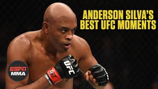 Anderson Silvas best UFC moments  ESPN MMA [upl. by Ainesey]