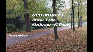 DUO MOITAMusic Letter Sicillienne GFauré シチリアーノ Gフォーレ [upl. by Oicneserc]