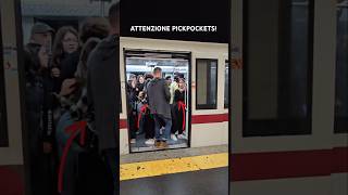 🔴 ATTENZIONE PICKPOCKETS ATTENZIONE LADRI 😱 Be careful at Roma Termini Station Pickpocket Viral [upl. by Leahcimrej]