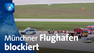 „Letzte Generation“ Münchner Flughafen vorübergehend von Klimaaktivistinnen blockiert [upl. by Carlie]