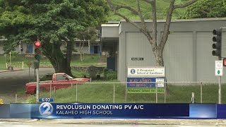 RevoluSun to donate solarpowered air conditioner to Kalaheo [upl. by Nahs]