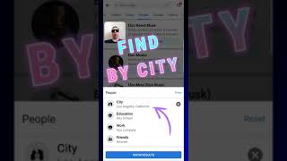 How To Search Facebook Friends by City [upl. by Alarick]