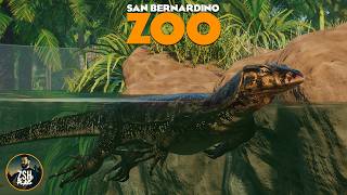 Building a Water Monitor Habitat in Franchise Mode  San Bernardino Zoo  Planet Zoo [upl. by Levine]