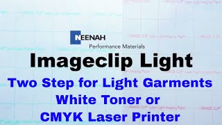 White Toner Laser Printing onto a light colored shirt using Neenah Imageclip Light [upl. by Treva]