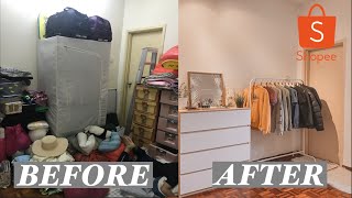 EXTREME SMALL BEDROOM AESTHETIC MAKEOVER 2021 MALAYSIA  Part 1 🇲🇾 PKP 2 [upl. by Urian919]