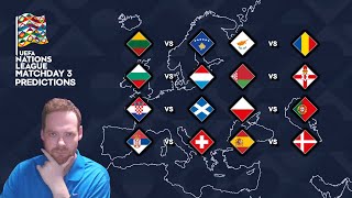 My UEFA Nations League Matchday 3 Predictions 121024 [upl. by Oniotna123]