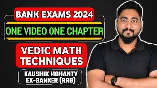 🚀 Vedic Math Calculation Techniques  Bank Exams 2024 Preparation  Career Definer  Kaushik Sir [upl. by Ardnazil]