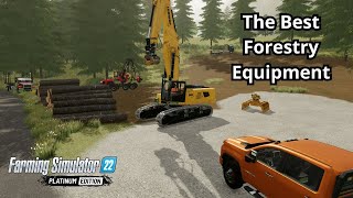 THE ULTIMATE FORESTRY EQUIPMENT IN FS22 IS HERE  Farming Simulator 22 [upl. by Kinom]