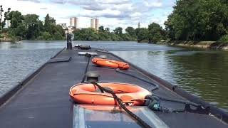 Narrowboat Journey on the Tidal River Thames [upl. by Solange]