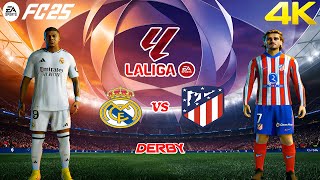 FC 25  Real Madrid vs Atletico Madrid  LaLiga 2425 Derby Full Match [upl. by Yajiv429]