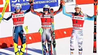 FIS Alpine Ski World Cup  Mens Slalom 2 Run 2  GarmischPartenkirchen GER  2022 [upl. by Kingdon951]