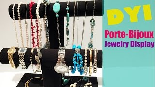 DIY Comment fabriquer un Présentoir à Bijoux  Jewelry Storage Display [upl. by Sitoiyanap]