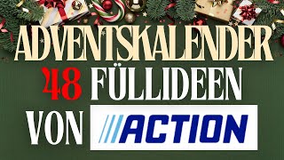 2024 Adventskalender befüllen 48 COOLE Füllideen von action unter 3€ [upl. by Valonia]