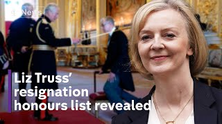 Liz Truss’ resignation honours list published amid allegations of cronyism [upl. by Nauqel]