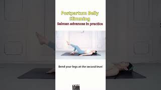 Postpartum belly is big practice Salman advanced exercises lying flat belly Thinbelly [upl. by Biddick]