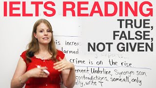 IELTS Reading strategies True False Not Given [upl. by Nikaniki975]