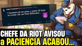 DIRETOR DO LOL QUER DEIXAR OS BANIMENTOS DO LOL MAIS PESADOS [upl. by Stuppy]