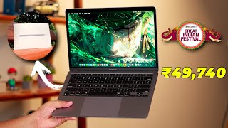 ₹49K Macbook Air M1 Unboxing From Amazon GIF Sale [upl. by Husha]