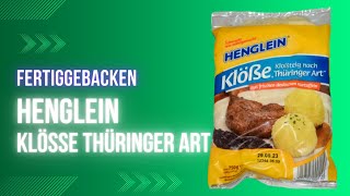 Fertiggebacken Henglein® Klöße Kloßteig nach Thüringer Art 2023 [upl. by Kial475]