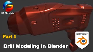 Drill modeling in blender Part 1 [upl. by Wise505]