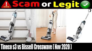 Tineco s3 vs Bissell Crosswave November 2020 Real Product Review  Take a Look [upl. by Kreg]