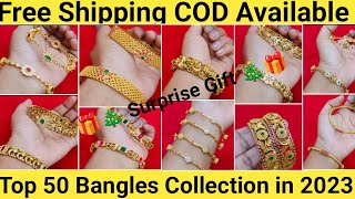 Top 50 Bangles Collection in 2023  Free Shipping  COD Available jewellery wholesale bangles [upl. by Lledo]