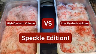 How Dyebath Volume Makes a Difference for Dyeing Speckled Yarn Dyepot Weekly 546 [upl. by Dani]