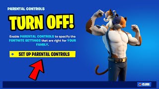 HOW TO TURN OFF PARENTAL CONTROLS ON FORTNITE 2023 [upl. by Lasyrc132]