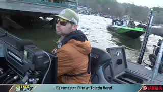 2024 Bassmaster Elite Live Mix at Toledo Bend LA  Day 1 [upl. by Klinger]